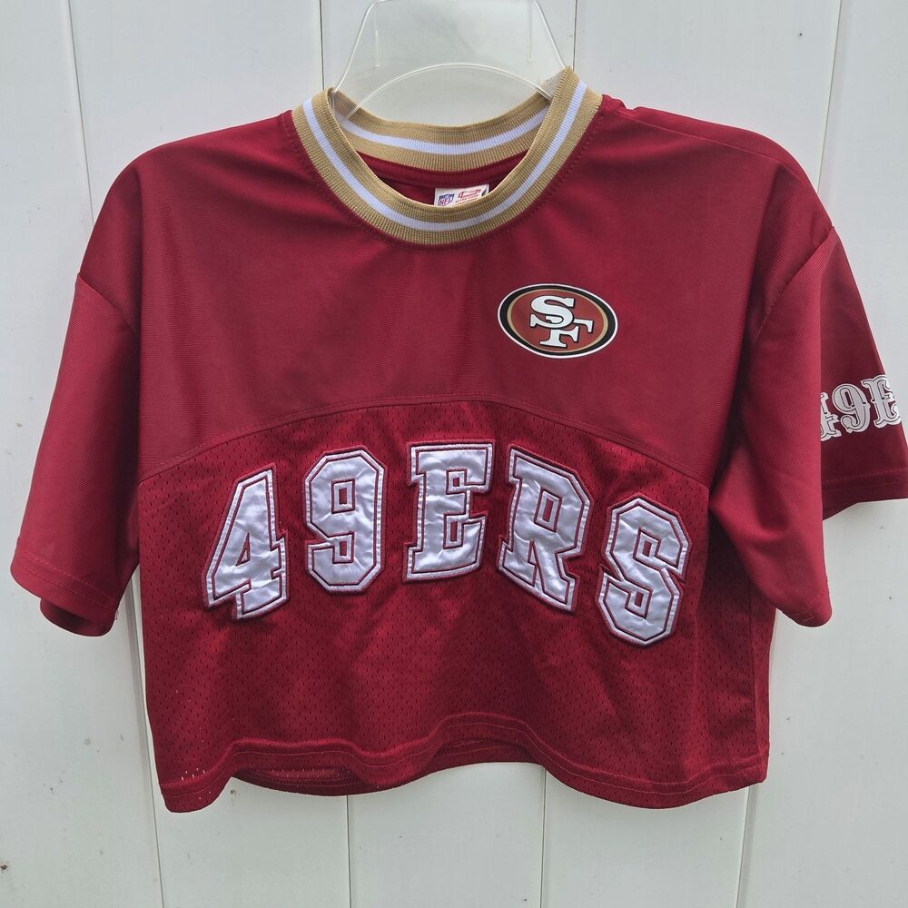 San Francisco 49ers Women’s Crop Jersey NFL Ultra Game Football Shirt Size Small